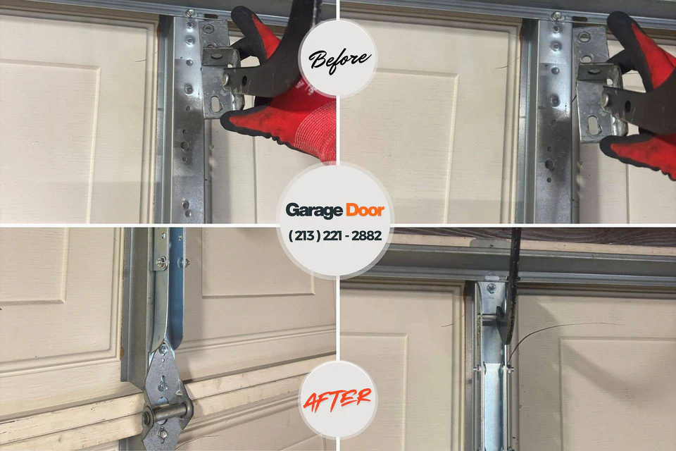 Before and after: garage door installation Fort Hancock, TX
